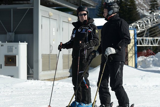 Владимир Путин лично испытал горнолыжную трассу в Сочи и осмотрел олимпийские объекты