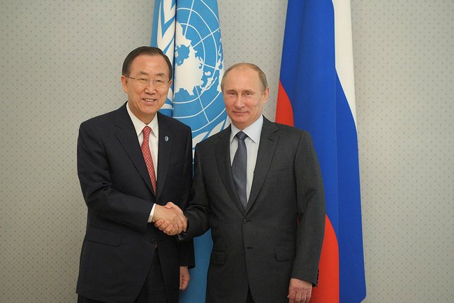 Путин обсудил с Генсеком ООН Пан Ги Myном крымский референдум